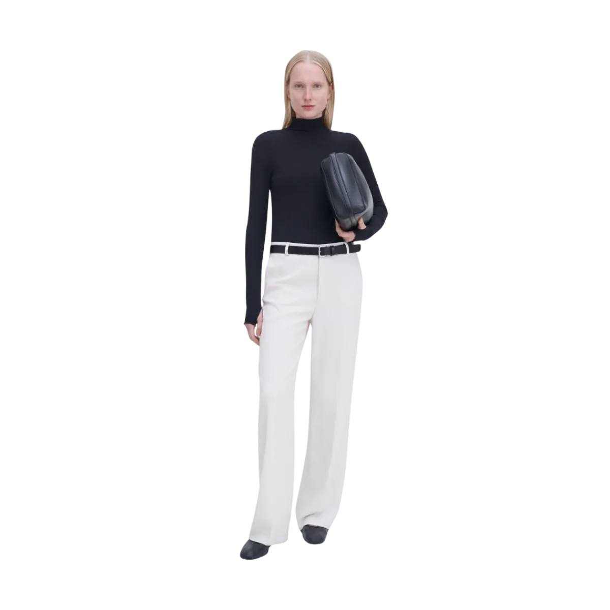 Discount Filippa K Rib Mock Neck Top - Back