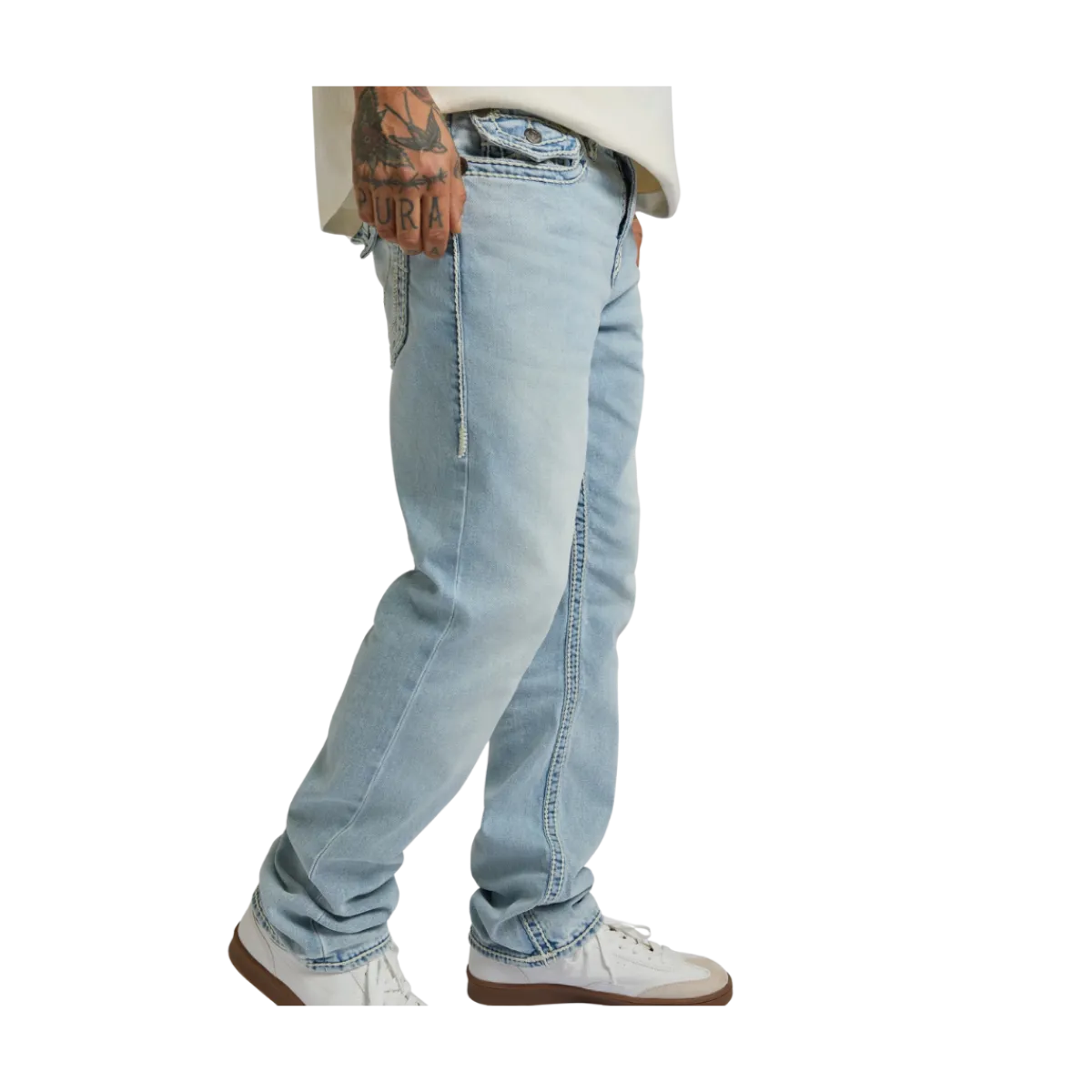 Best True Religion Ricky Sn Flap - JMCL Coastline Ash Light Wash