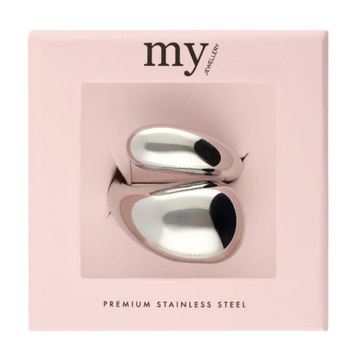 New My Jewellery Ring chunky bubble OS - Silver