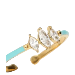 Outlet My Jewellery Ring Fine Blue 3 Strass - 1200 Gold