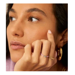 My Jewellery Ring Fine Lilac Strass - Gold