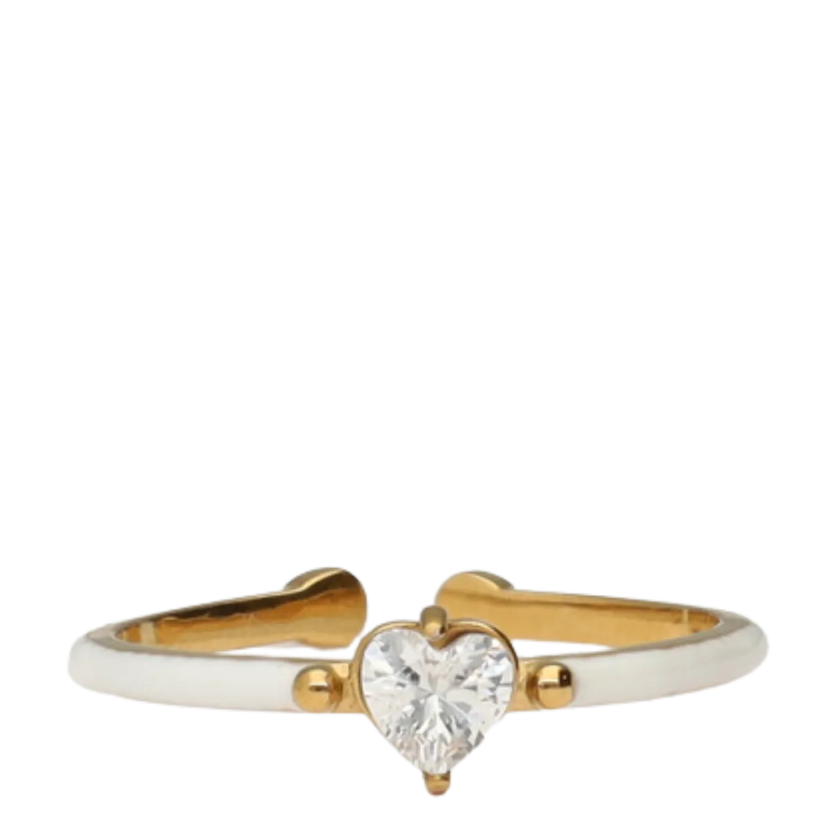 My Jewellery Ring Fine White Strass - Gold