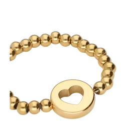 Outlet My Jewellery Ring Os Stretch Open Heart - Gold