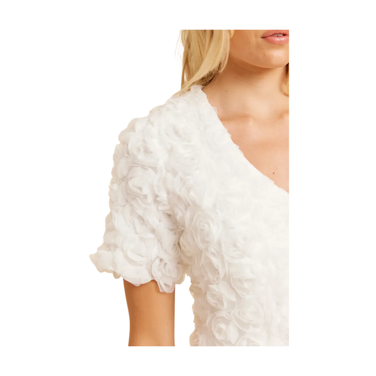 Outlet Dry Lake Rose dress - WHITE