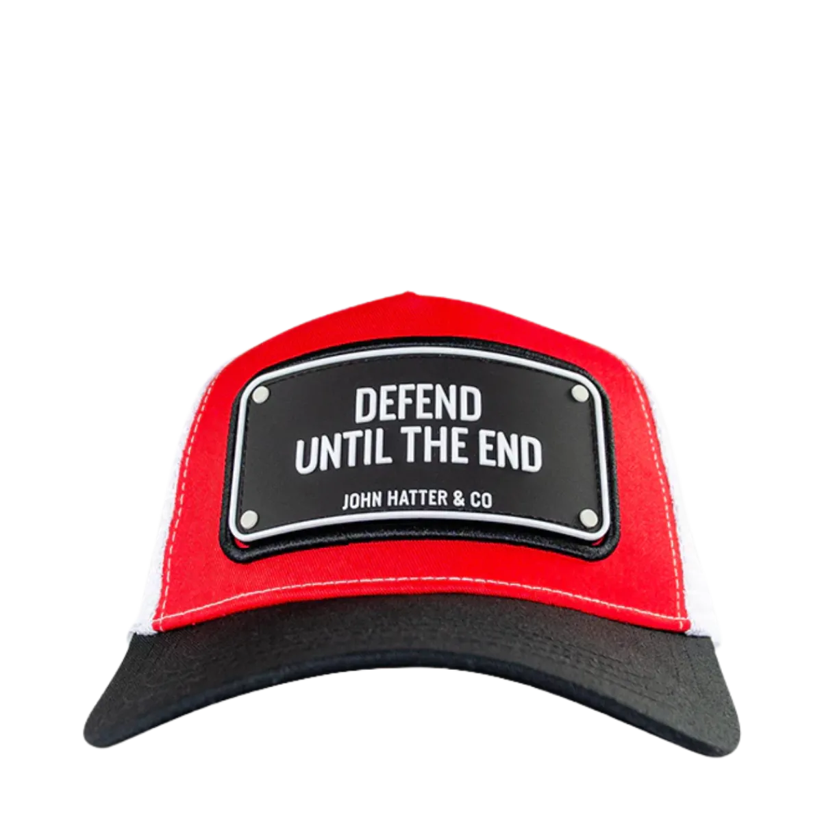 Clearance John Hatter Rubber Defend Until The End - Red/Black/White