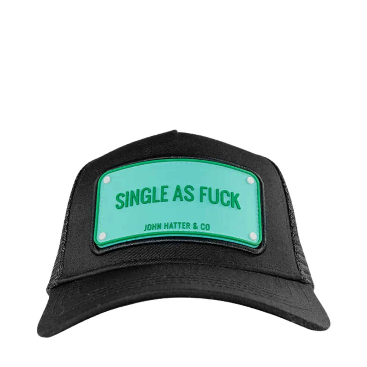 New John Hatter Rubber Single As Fuck - Black