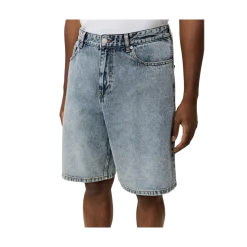 New Les Deux Ryder Ice Blue Denim Shorts - Light Ice Blue Wash