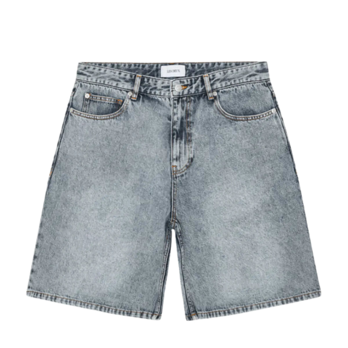 New Les Deux Ryder Ice Blue Denim Shorts - Light Ice Blue Wash