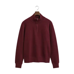 Hot Gant acker Rib Haf Zip - Winter Wine