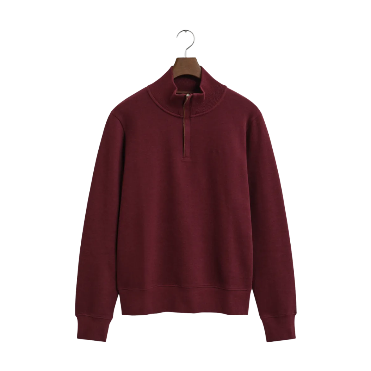 Hot Gant acker Rib Haf Zip - Winter Wine
