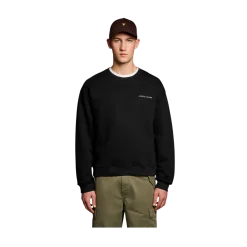 Sale Lyle & Scott cript Heavyweight oopback Crew Neck weathirt - Jet Back