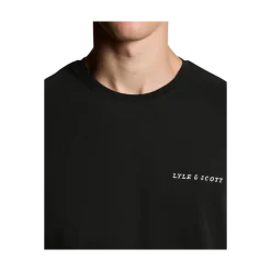 New Lyle & Scott cript T-hirt - Jet Back