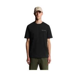 New Lyle & Scott cript T-hirt - Jet Back