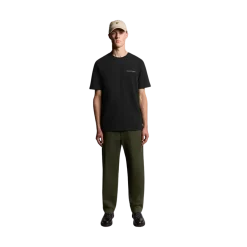 New Lyle & Scott cript T-hirt - Jet Back