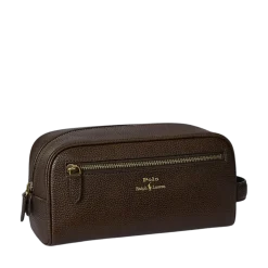 Outlet Polo Ralph Lauren Shave Kit Pouch Medium - Dark brown