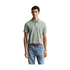 Online Gant hield Pique Polo - Ceraic Grey