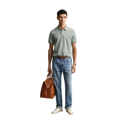Online Gant hield Pique Polo - Ceraic Grey