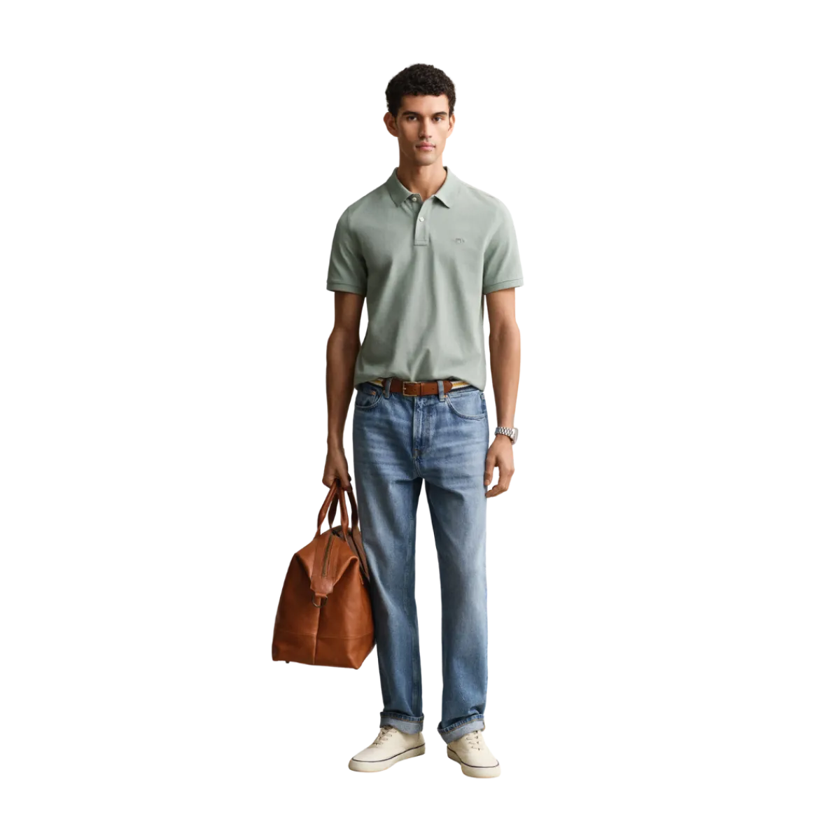 Online Gant hield Pique Polo - Ceraic Grey