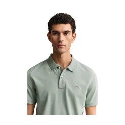Online Gant hield Pique Polo - Ceraic Grey