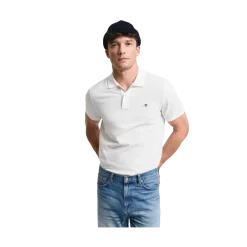 Outlet Gant hied Pique Poo - White