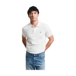 Best Gant hield Pique Polo - White