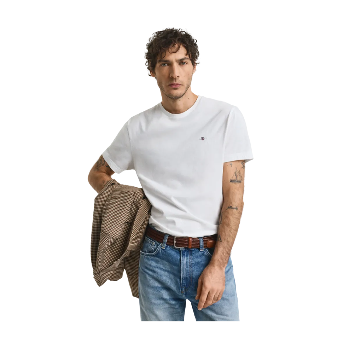 Discount Gant hied T-hirt - White