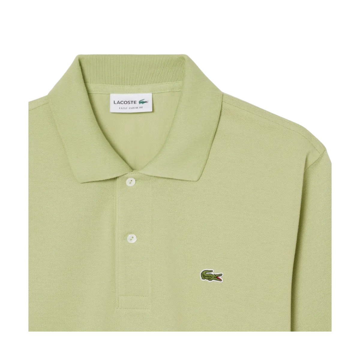 Outlet Lacoste Short Sleeved Ribbed Coll - Birch