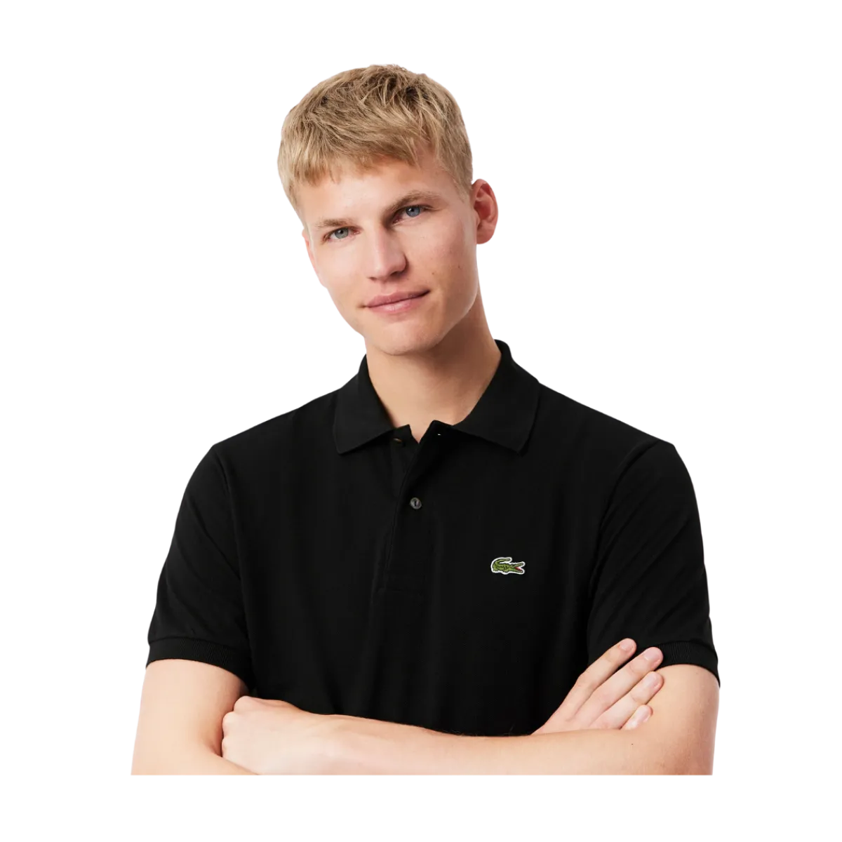 Sale Lacoste Short Seeved Ribbed Co - Back
