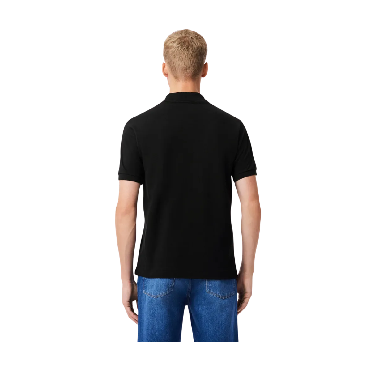 Sale Lacoste Short Seeved Ribbed Co - Back