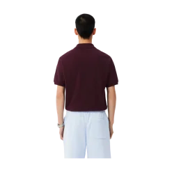 Hot Lacoste Short Seeved Ribbed Co - Chestnut brown