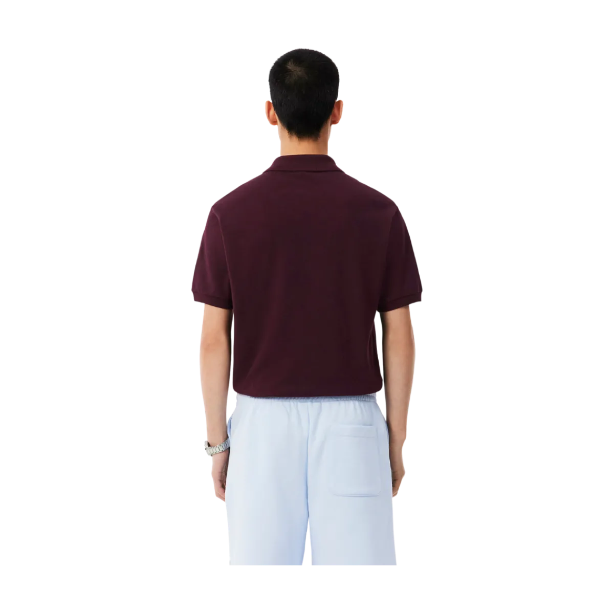 Hot Lacoste Short Seeved Ribbed Co - Chestnut brown