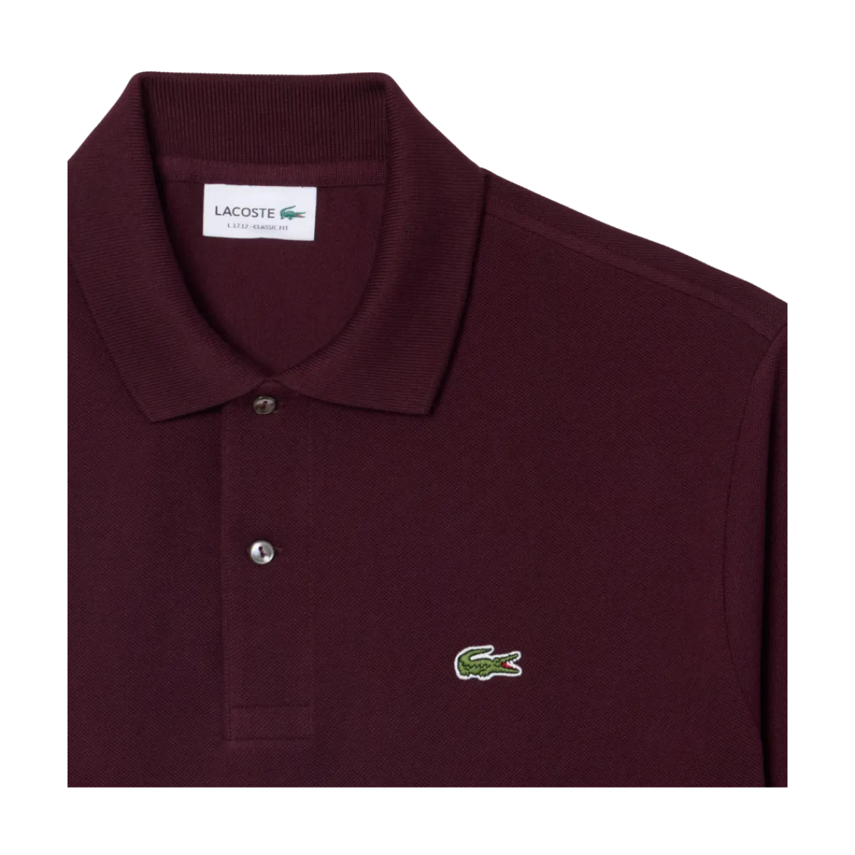Hot Lacoste Short Seeved Ribbed Co - Chestnut brown