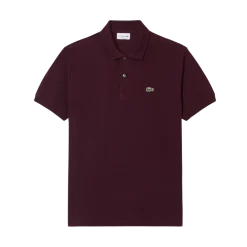 Hot Lacoste Short Seeved Ribbed Co - Chestnut brown