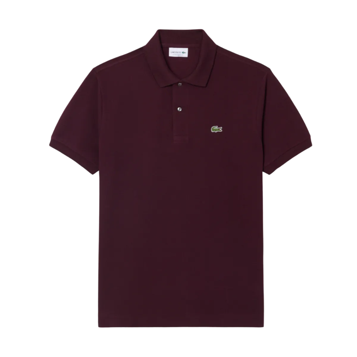 Hot Lacoste Short Seeved Ribbed Co - Chestnut brown