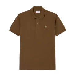 Hot Lacoste hort eeved Ribbed Co - Coffee brown