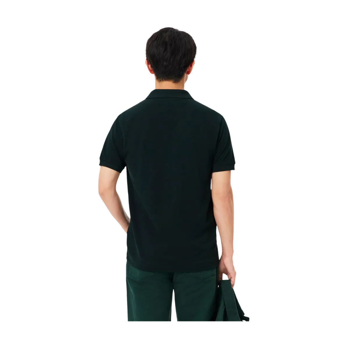 Best Lacoste Short Seeved Ribbed Co - Dark green
