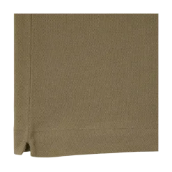 Discount Lacoste Short Sleeved Ribbed Coll - Khaki