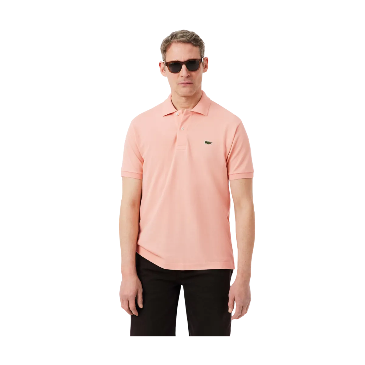 Clearance Lacoste Short Sleeved Ribbed Coll - Miami
