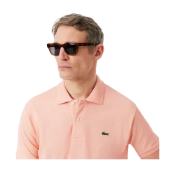 Clearance Lacoste Short Sleeved Ribbed Coll - Miami
