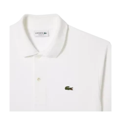 Outlet Lacoste Short Seeved Ribbed Co - White