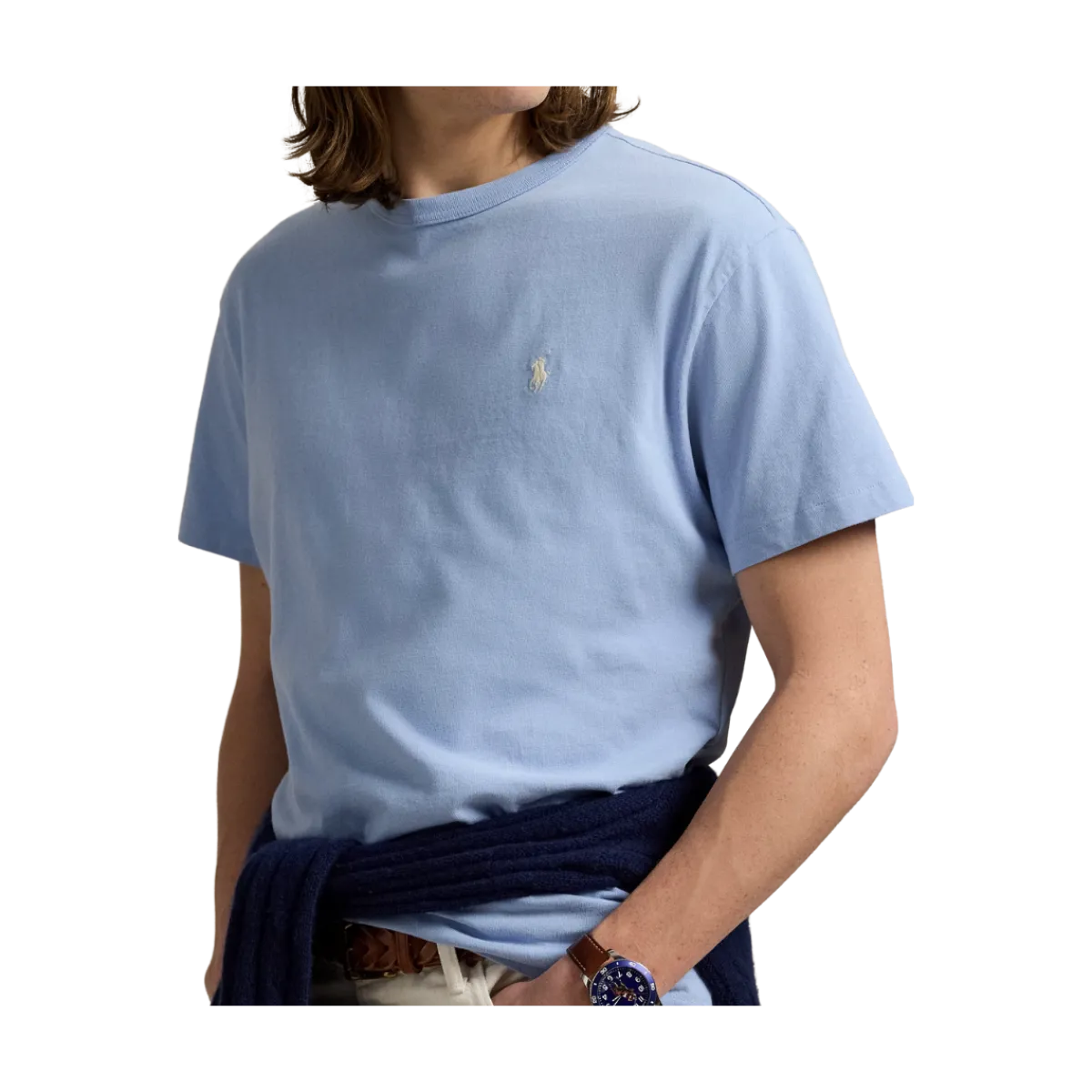 Hot Polo Ralph Lauren Short Sleeve T Shirt - Chambray Blue