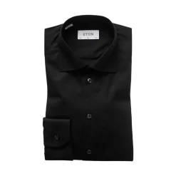 New Eton Signature Slim Shirt - Black