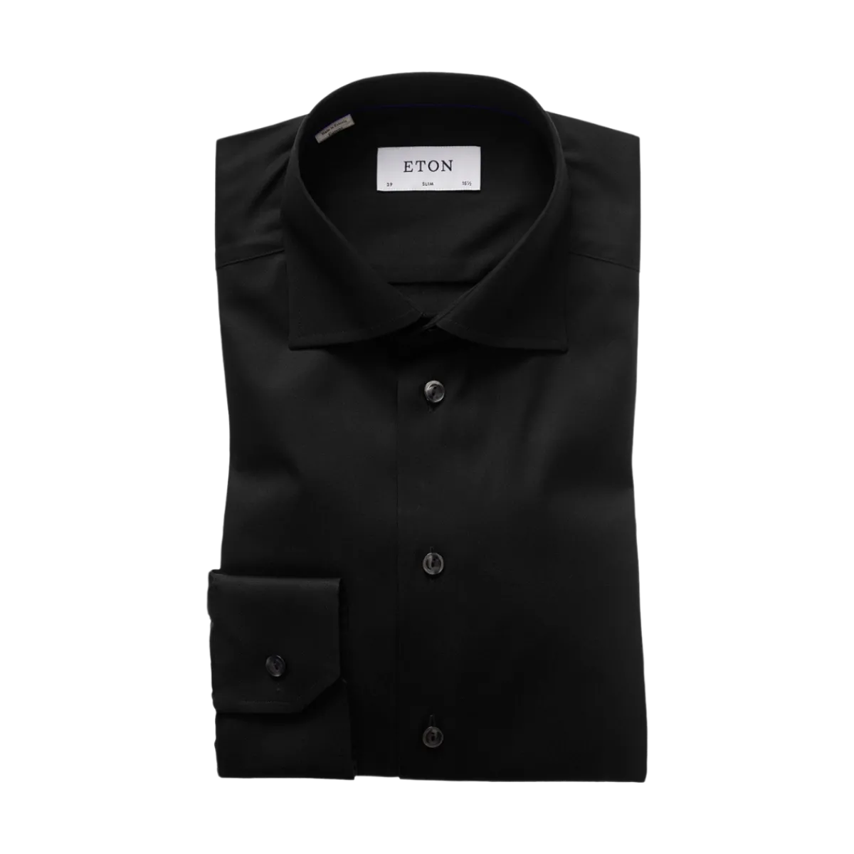New Eton Signature Slim Shirt - Black
