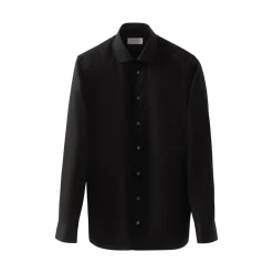 New Eton Signature Twill Shirt Cut Away Contemporary - Black