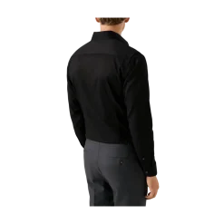 Eton Signature Twill Shirt Cut Away Slim - Black