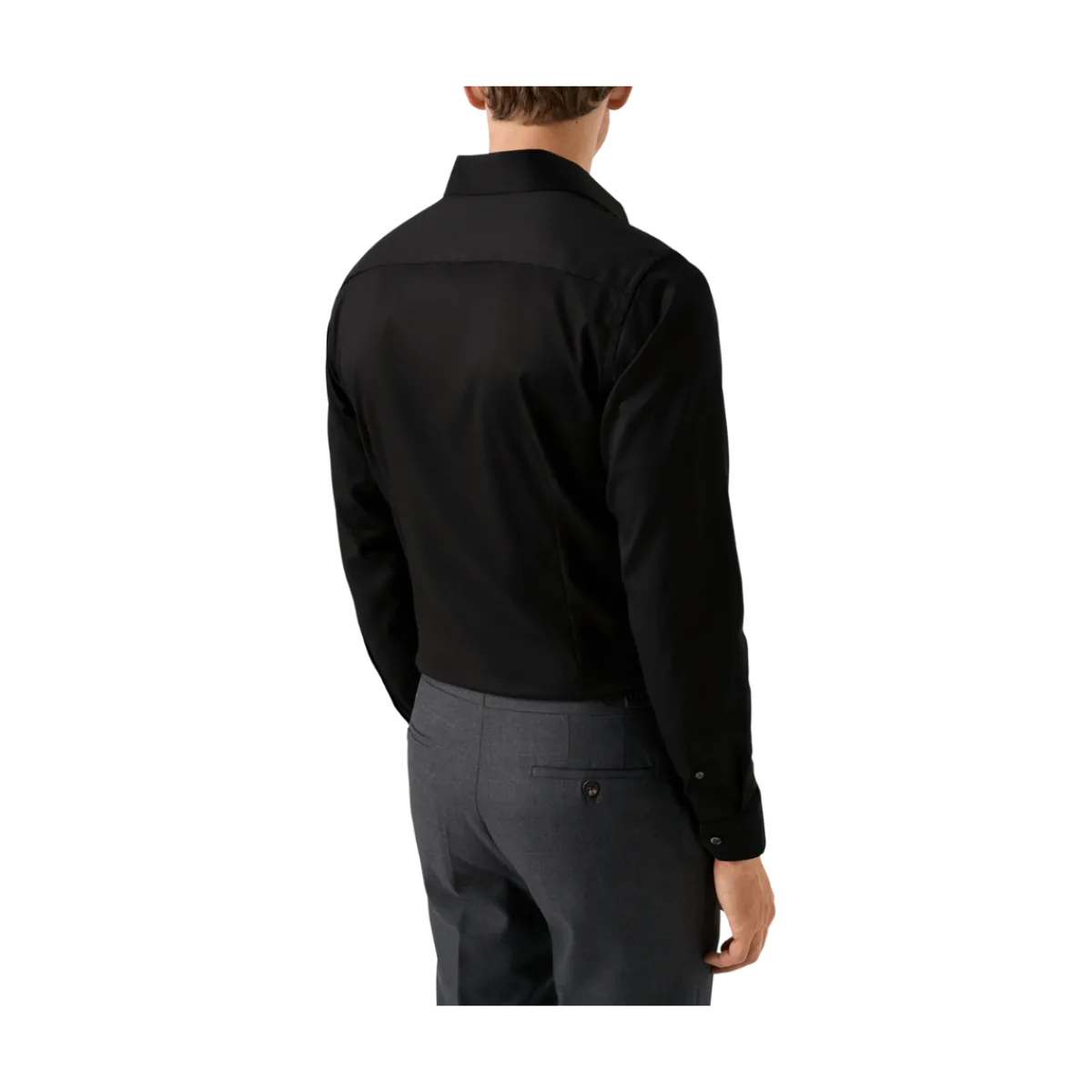 Eton Signature Twill Shirt Cut Away Slim - Black