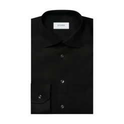 Eton Signature Twill Shirt Cut Away Slim - Black
