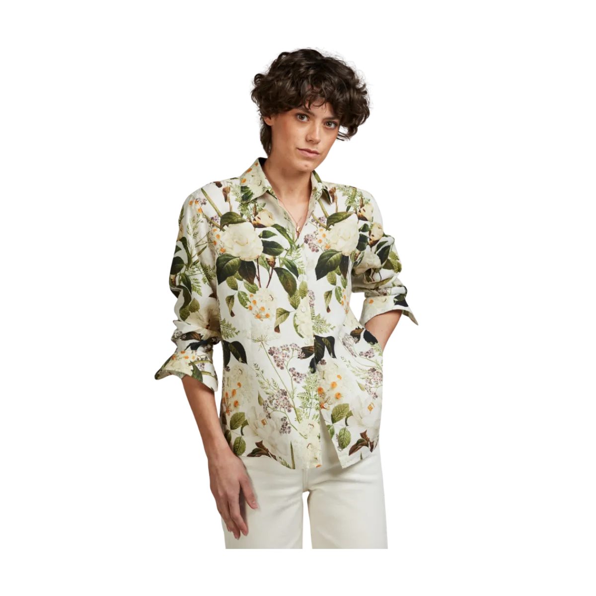 Online Stenströms Siri Shirt - Green pattern