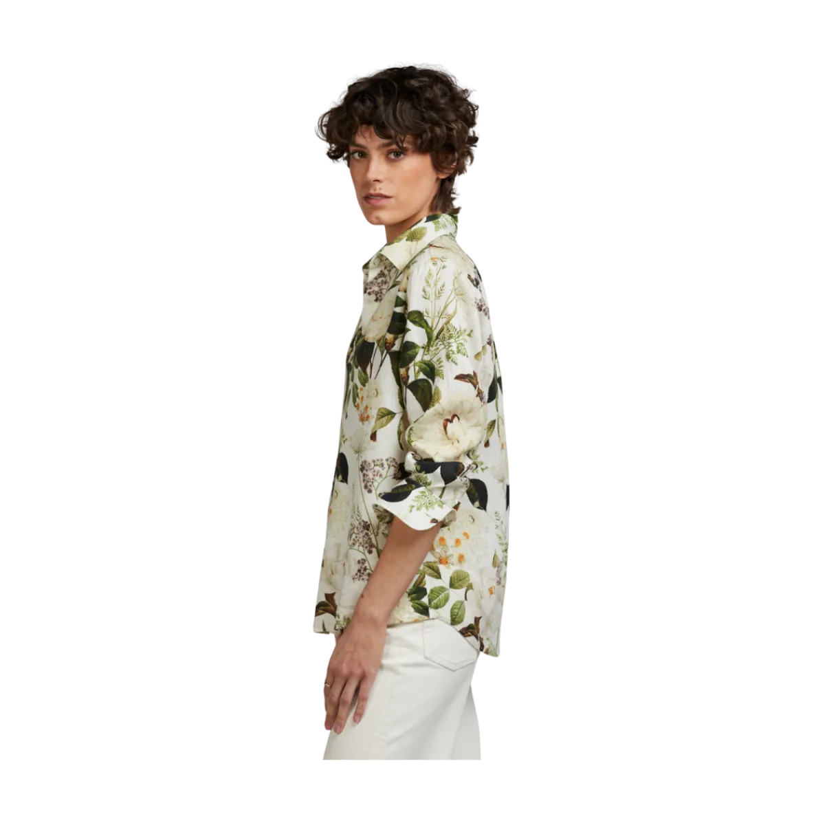 Online Stenströms Siri Shirt - Green pattern