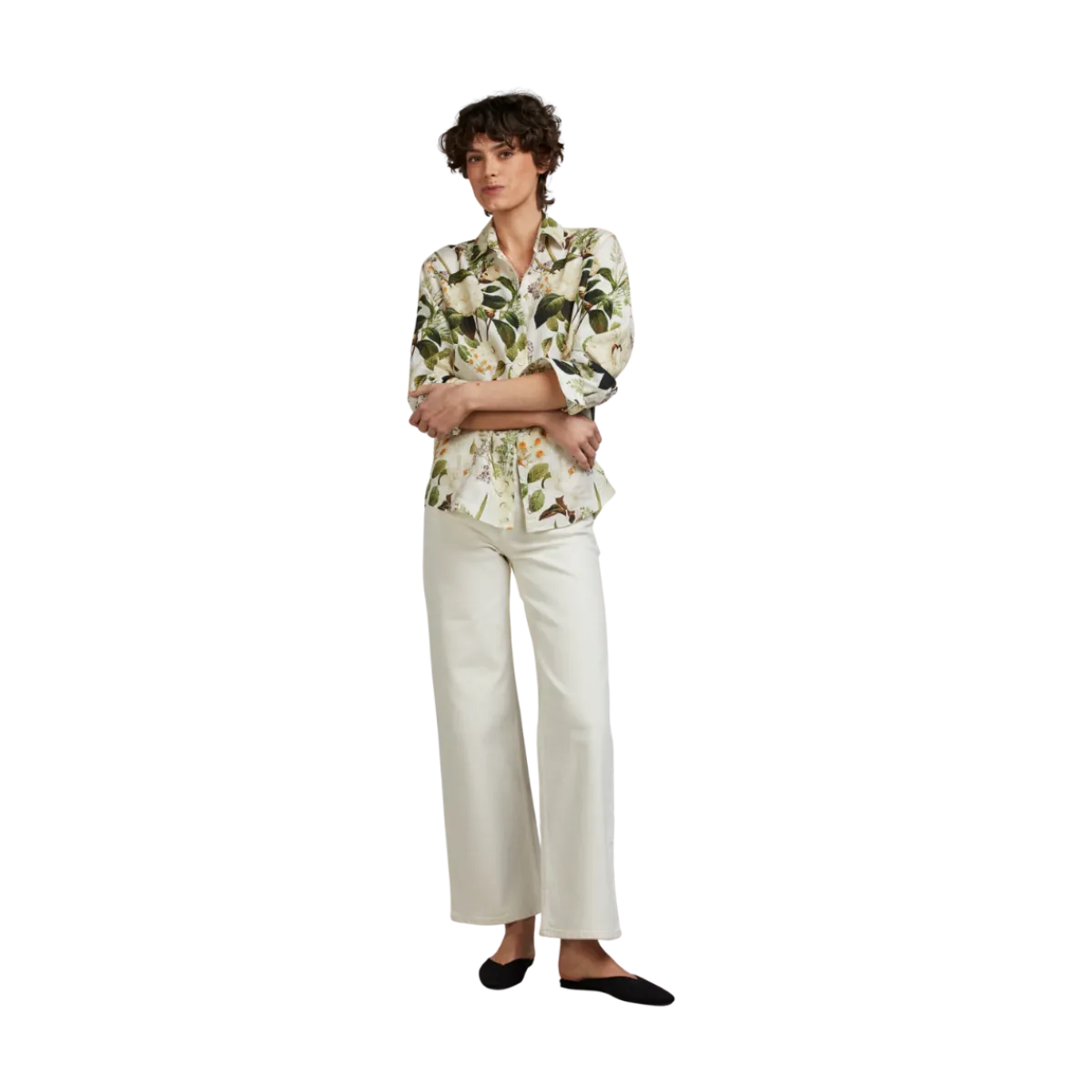 Online Stenströms Siri Shirt - Green pattern